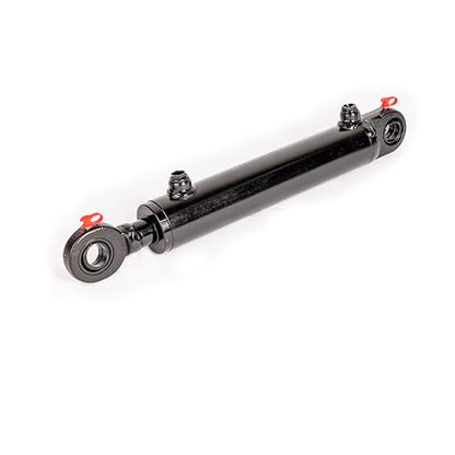 Spare Parts Holland - 2x18 Double Acting Hydraulic Cylinder with Swivel Eye Design - 3500 PSI Universal Hydraulic Ram - 2-inch Bore - 18-inch Stroke - 1-inch Rod - Black Finish - size: Bore Size : 2", Stroke : 18"