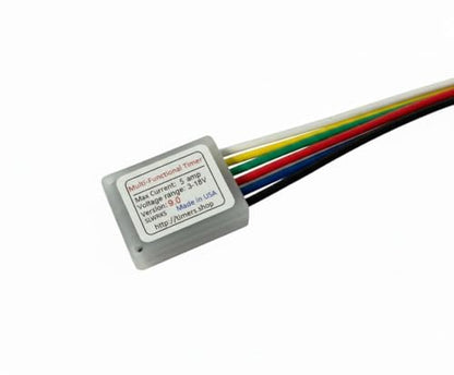 XDP Small Miniature Timer Delay Relay 0.1 Sec to 9999 Hours, 3V 12V 18V DC 5A, Power On/Off Delay, Cycling, Industrial Control & Hobby