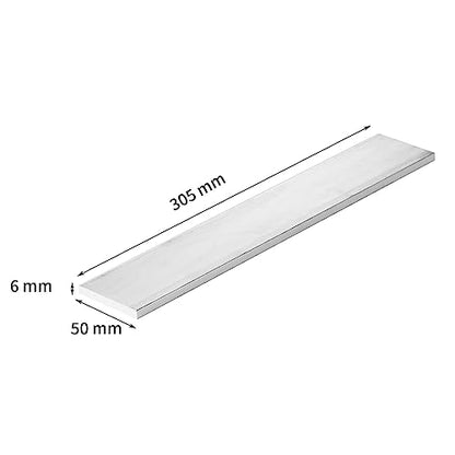 3pcs Square Aluminum Flat Bar 1/4" Thickness X 2" Width, 12" Length T6511 Aluminum Solid Mill Stock