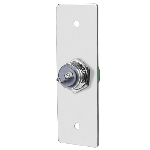 Push to Exit Button for Door Access Control Big Press Button Waterproof Stainless Steel Shell NO/COM Output - color: 4.5''x1.6''