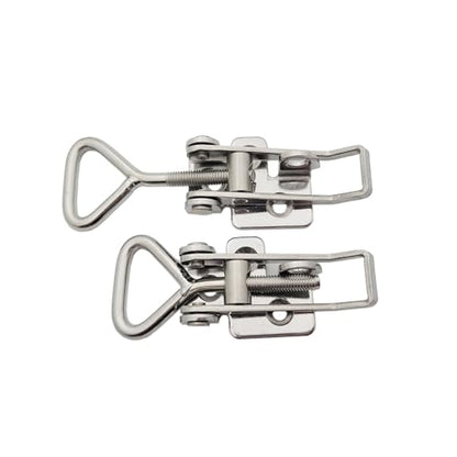 2 Pack OWACH Stainless Steel Adjustable Draw Latch Adjustable-Grip Padlockable Toggle Clamp (2 Pack, Small 2.95"~3.74") - size: 2 Pack, Small 2.95"~3.74"