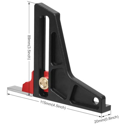 TOOLCOOL Height Gauge Depth Gauge Woodworking Tool Setting Gauge Setup Blocks for Table Saw Router Table Drill Press Bandsaw - Metric - color: Metric