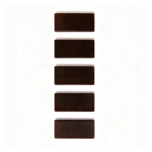 Replacement Vanes for 5-Inch Air Orbital Sanders, Pneumatic Dual Action Sander Rotor Blades, High-Stability Composite Blades for Random Orbit Sanding Tools (Dark Brown) - color: Dark Brown