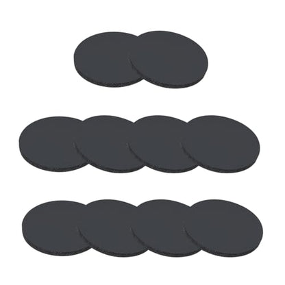 PATIKIL Rubber Solid Discs Washers, 10 Pcs 10mm OD x 1mm Thick Rubber Round Gasket Pad Bushings Spacer Washer for DIY Gasket Craft, Black - size: 10mm x 1mm