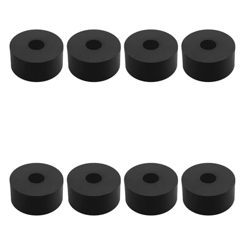 8 PCS Multi Purpose Rubber Spacer, 1-9/16" OD x 1/2" ID x 3/4" Thickness - size: 1-9/16" OD x 1/2" ID x 3/4" Thickness