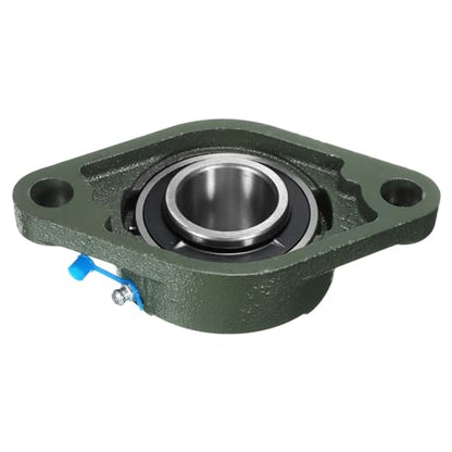 uxcell 2pcs UCFL207-23 Pillow Block Bearings 1-7/16 inch Bore Self Alignment, Solid Cast Iron Base Mounted Chrome Steel Bearings - size: UCFL207-23