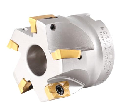 Accusize 2 in Indexable Face Mill 3/4 in Arbor, Carbide APKT1604 Inserts - size: 2 in, style: no holder