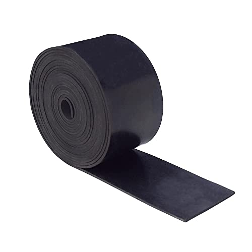 DOBTIM Neoprene Rubber Strips 1/16 (.062)" Thick X 2" Wide X 10'Long, Solid Rubber Rolls Use for Gaskets DIY Material, Supports, Leveling, Sealing, Bumpers, Abrasion, Flooring, Black - size: 2" X 10', style: .062" thick (No Adhesive）