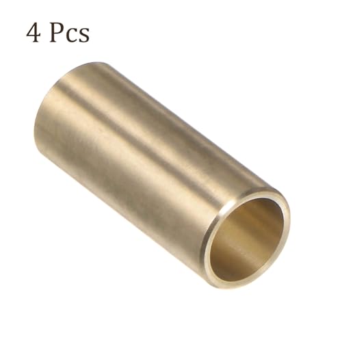 4pcs Cast Brass Oilless Sleeve Bearings - [1/4 Inch x 5/16 Inch OD x 3/4 Inch Length] Plain Wrapped Oilless Bushings - size: 1/4" x 5/16" x 3/4"