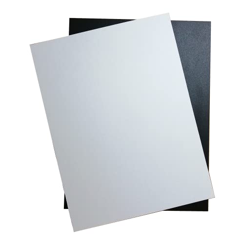 Black ABS Plastic Sheets- 0.060" Thick,12" x 16", 6 Pack for Laser Cutting, and Moldable - color: Black, size: 12" x 16"