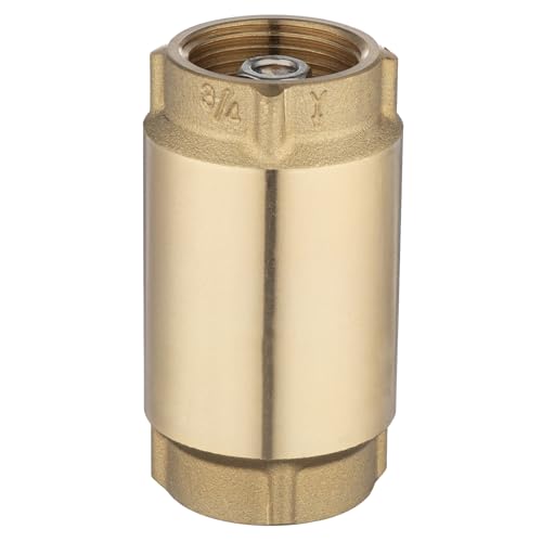 (1 Pack) Asterbacks Check Foot Valve 3/4 Inch NPT Female Connection, Heavy Duty Prevent Backflow Media Valve for Water Pump, Irrigation System Water-Pipe Valves of Metal - style: Female 3/4" NPT