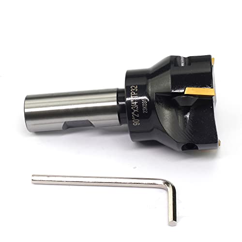 OSCARBIDE Indexable End Mill TP32,3/4" Shank,2" Cutting Diameter,3 Flutes