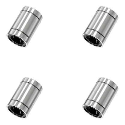 4PCS LM12UU Linear Ball Bearings, 12mm Bore Dia, 21mm OD, 30mm Length with Double Side Rubber Seal Linear Rail for CNC,3D Printer - size: LM12UU Size 12x21x30mm