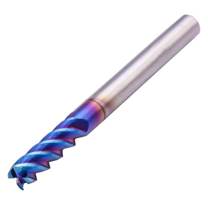 4 Flute Tungsten Carbide Square End Mill(5Pcs, 3/16"), TiAlsiN Nano Coated