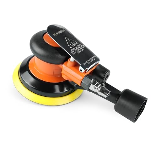 Pneumatic Random Orbital Sander 6" Air Palm Sander, Orbit 11000 RPM - style: 6 Inch 17-Hole