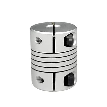 5mm to 8mm Shaft Coupler 25mm Length 20mm Diameter Flexible Beam Coupler Aluminum Alloy Joint Connector for Stepper Motor 3D Printer CNC Machine DIY Encoder - size: 5mm to 8mm