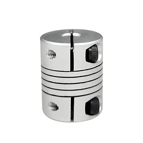 5mm to 8mm Shaft Coupler 25mm Length 20mm Diameter Flexible Beam Coupler Aluminum Alloy Joint Connector for Stepper Motor 3D Printer CNC Machine DIY Encoder - size: 5mm to 8mm