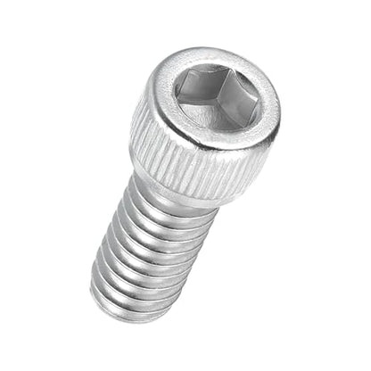 50pcs Socket Head Cap Screws 1/4"-20x1/2 304 Stainless Steel Silver - color: Silver, size: 1/4"-20x1/2"