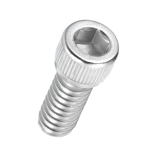 50pcs Socket Head Cap Screws 1/4"-20x1/2 304 Stainless Steel Silver - color: Silver, size: 1/4"-20x1/2"