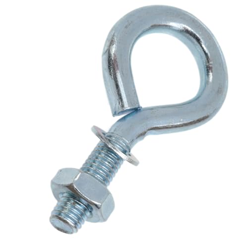 yukata 6 Pack 5/16 Inch x 1 Inch Lifting Ring Eye Bolts with Nuts - size: 5/16inch*1 inch