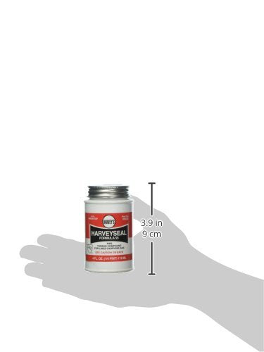 Oatey 025020 Multi-Purpose Pipe Thread Compound, 4 oz, Brush top Plastic Jar, Yellow, Liquid Paste