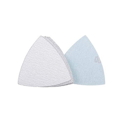 uxcell Triangle Detail Sander Sandpaper Hook and Loop 3-1/2 Inch Sanding Pad White Abrasive 120 Grit 12 Pcs - style: 120 Grit