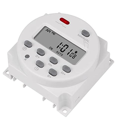 CN101S 1 Second Interval 12V Digital LCD Timer Switch 7 Days Weekly Practical Programmable Time Relay Programmer