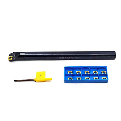 OSCARBIDE 3/4" x 10" Indexable Boring Bar with 10 pcs Insert,Right-Hand