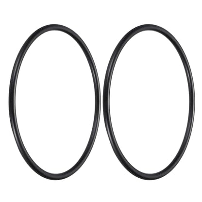 uxcell 2Pcs AS-439 Nitrile Rubber O-Rings 6-1/2" ID 7" OD 1/4" W Black - size: 6-1/2" ID 7" OD 1/4" Width