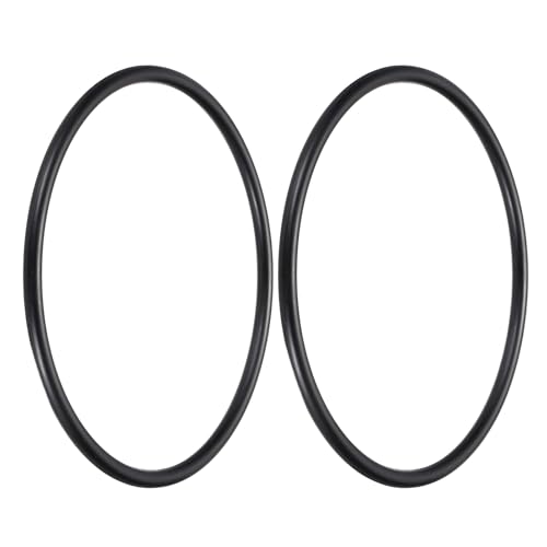 uxcell 2Pcs AS-439 Nitrile Rubber O-Rings 6-1/2" ID 7" OD 1/4" W Black - size: 6-1/2" ID 7" OD 1/4" Width