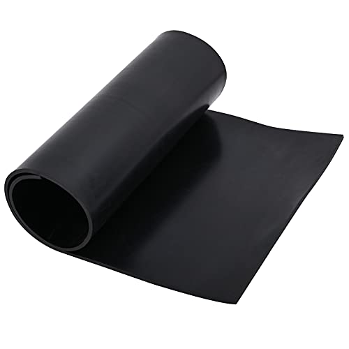 Neoprene Rubber Sheet Roll - 1/8 Inch Thick x 12 Inch Wide x 2 Feet Long Solid Rubber Gasket Seal for DIY Gaskets, Pads, Seals, Crafts, Flooring, Cushioning of Anti-Vibration, Anti-Slip - size: W:12In x T: 1/8In x L: 2Ft