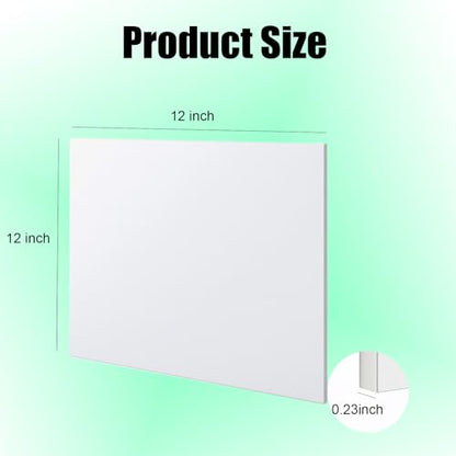 HDPE Sheet 1/4-2PCS 12" x 12" High Density Polyethylene Sheets with Protective Film 1/4 Thick HDPE Plastic Sheet Board Solid Plastic Block for Flat Panel DIY Projects Machining Home (White) - color: White, size: 12“x12"x1/4"