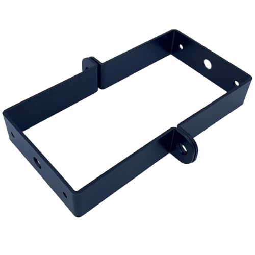 4 PCS 3x3" Square Tube Strap Clamps, 3 inch pipe strap, metal u clamp bracket for mounting,Powder Coated Black - size: 3x3"