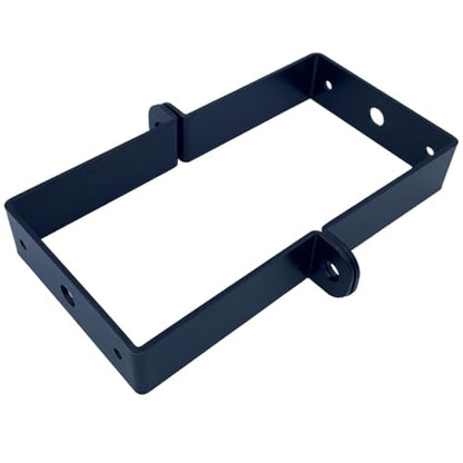 4 PCS 3x3" Square Tube Strap Clamps, 3 inch pipe strap, metal u clamp bracket for mounting,Powder Coated Black - size: 3x3"