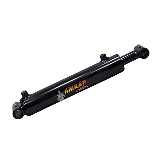 2x4 Hydraulic Cylinder - 2" Bore 4" Stroke Double Acting Welded Cross Tube Hydraulic Cylinder 3500 PSI Retracted: 12, Extended: 16,SAE#6 - size: 2X4