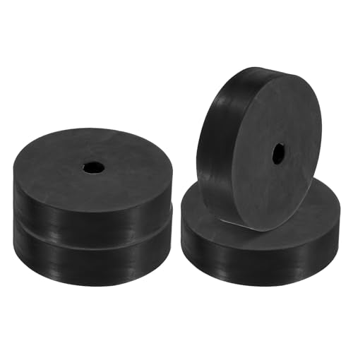 PATIKIL Multi Purpose Rubber Spacer, 4 Pcs 3.1"OD 0.47"ID 0.8"Thickness Neoprene Round Anti-Vibration Isolation Pads Isolator Rubber Bushings Spacer Washer for HVAC Bolts Car Accessories - size: 3.1"OD 0.5"ID 0.8"Thickness