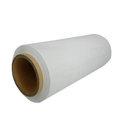 White Stretch Wrap Shrink Wrap 12”×1000ft Storage Industrial Wrap - color: White