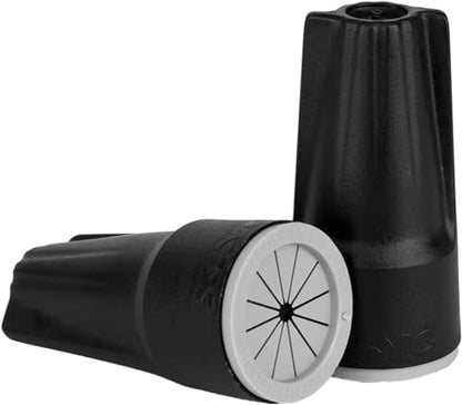 King Innovation 61242 DryConn Black Series Wire Connector, Black 500 pk - size: 500 pk, style: Min #22/Max #8
