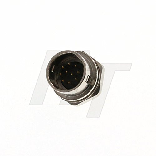 HangTon Panel Mount Metal Connector Circular Push Pull Electrical Industrial Socket (10 Pin, Male) - color: Male, size: 10 Pin