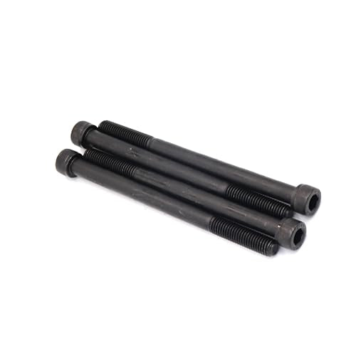 6pcs M10 x 110mm Black Socket Cap Bolts Screws 12.9 Grade Alloy Steel - size: 6pcs M10 x 110mm