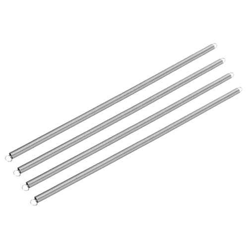 uxcell 4pcs Extension Springs 0.6x8x300mm/0.02x0.31x11.81in Extended Spring - size: 0.6x8x300mm/0.02x0.31x11.81in