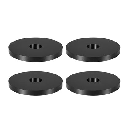 Multi Purpose Rubber Spacer, 12mm ID x 50 OD x 5mm T Neoprene Round Anti-Vibration Isolation Pads Bushings Spacer Washer Fit for HVAC Bolts Car Accessories (4 Pcs) - size: 12mm ID x 50 OD x 5mm T
