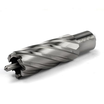 Annular Cutter JESTUOUS 3/4 Inch Weldon Shank 15/16 Cut Dia 2 Cut Depth