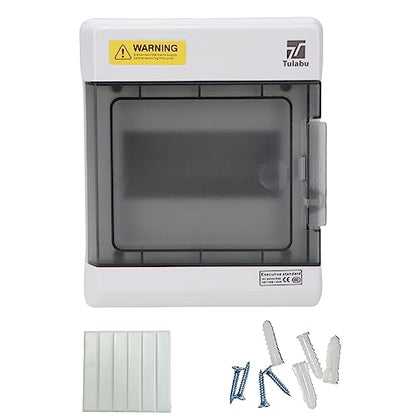 6 Way Waterproof Breaker Box for Indoor/Outdoor Settings - size: 6Way