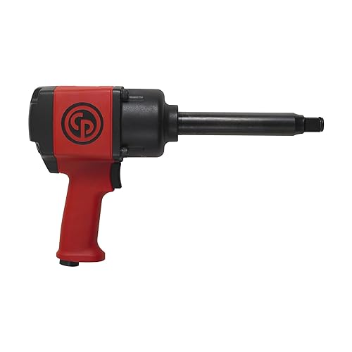 Chicago Pneumatic CP7763-6 3/4 Inch Impact Wrench, 6 Inch Extended Anvil, Red, Metal - size: 3/4-Inch Drive Size, style: Extended Anvil w/ Pistol Handle