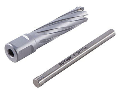 ACTOOL 3/4'' Diameter x 2'' Depth of Cut Carbide Tipped TCT ANNULAR Cutter with 3/4'' Weldon Shank - size: 3/4'' x 2''