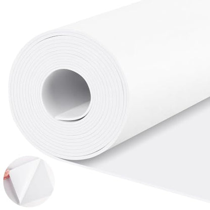 ToLanbbt Self Adhesive EVA Foam Roll, 3/8” Thick, 12” x 59” White Closed Cell EVA Foam Sheets, Weatherproof Soundproof Padding for Automotive, Cabinet, Furniture, Crafts, DIY - color: White, size: 12 in x 59 in x 3/8 in
