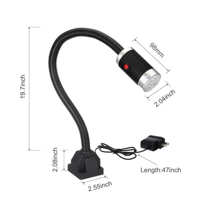 PATIKIL Machine Work Light Flexible Geeseneck Work Light 900 Lumen LED Work