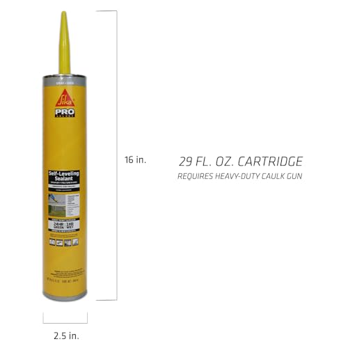 Sikaflex Self Leveling Polyurethane Sealant, Gray | Accelerated Curing | For Concrete Joints | 29 fl. oz | Pack of 2 - color: Gray, size: 29 fl. oz (Pack of 2)