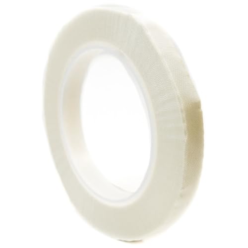 Bertech Glass Cloth Masking Tape, 3/4 Inch Wide x 36 Yards Long, 5 mil Thick, 3 Inch Core, White, RoHS and Reach Compliant - size: 0.75 Inches